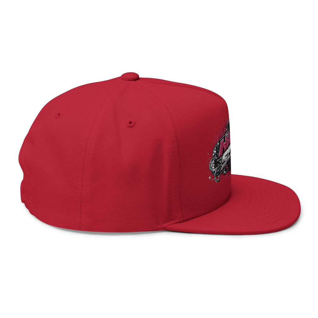 High Score Supply Pink Girly Embroidered Flat Bill Cap