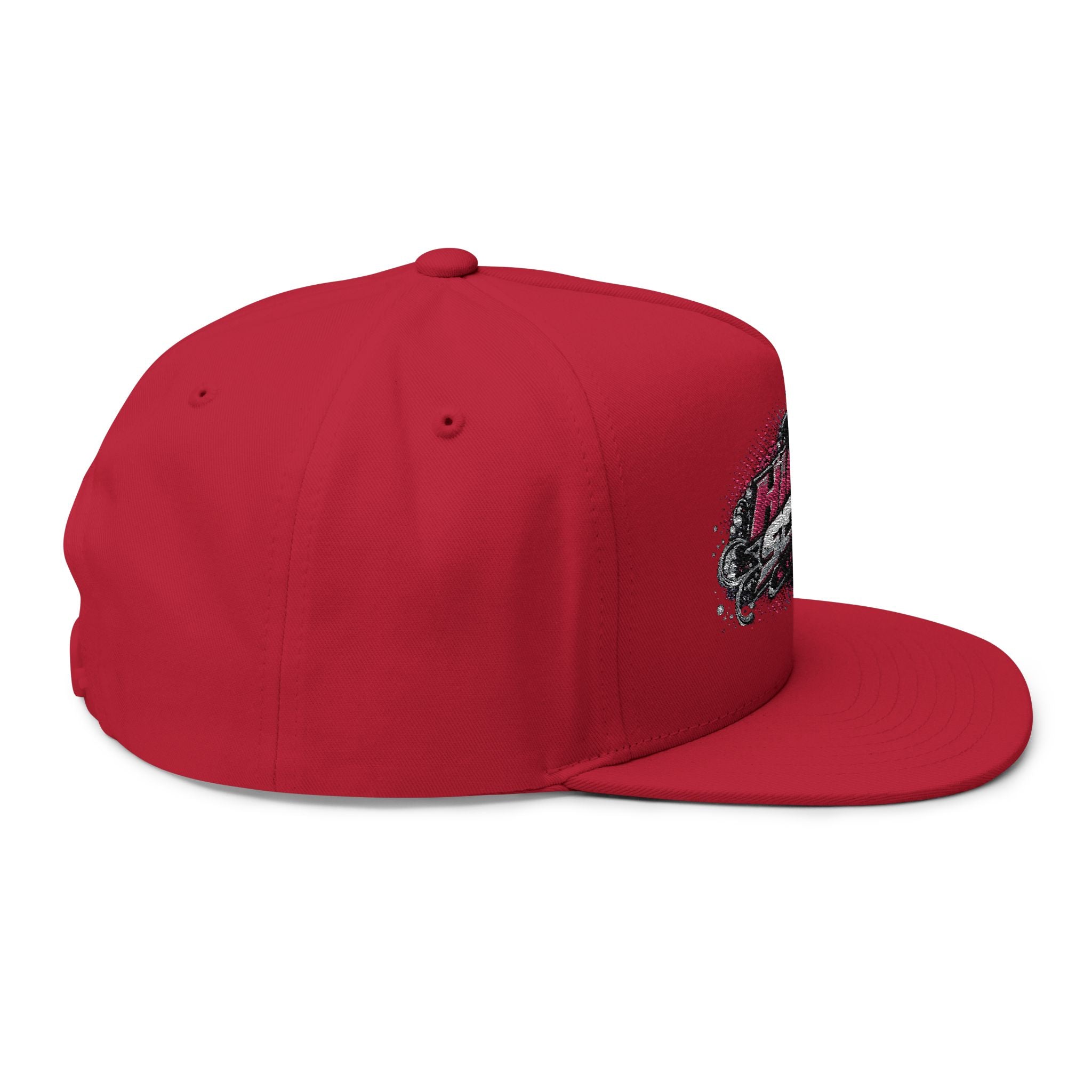 High Score Supply Pink Girly Embroidered Flat Bill Cap