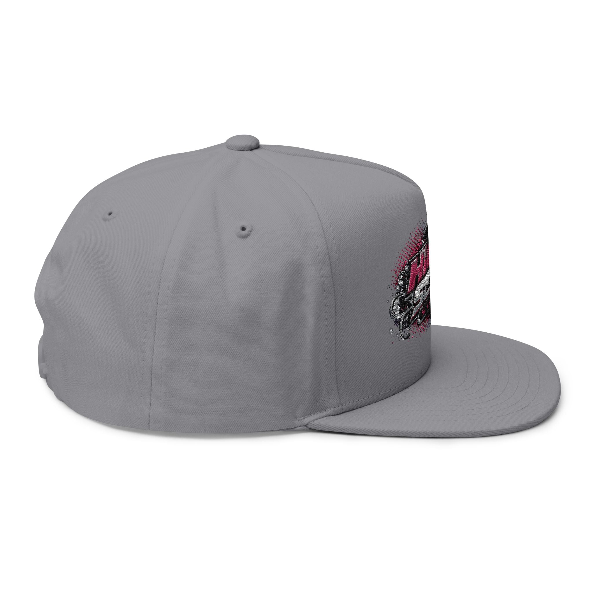 High Score Supply Pink Girly Embroidered Flat Bill Cap