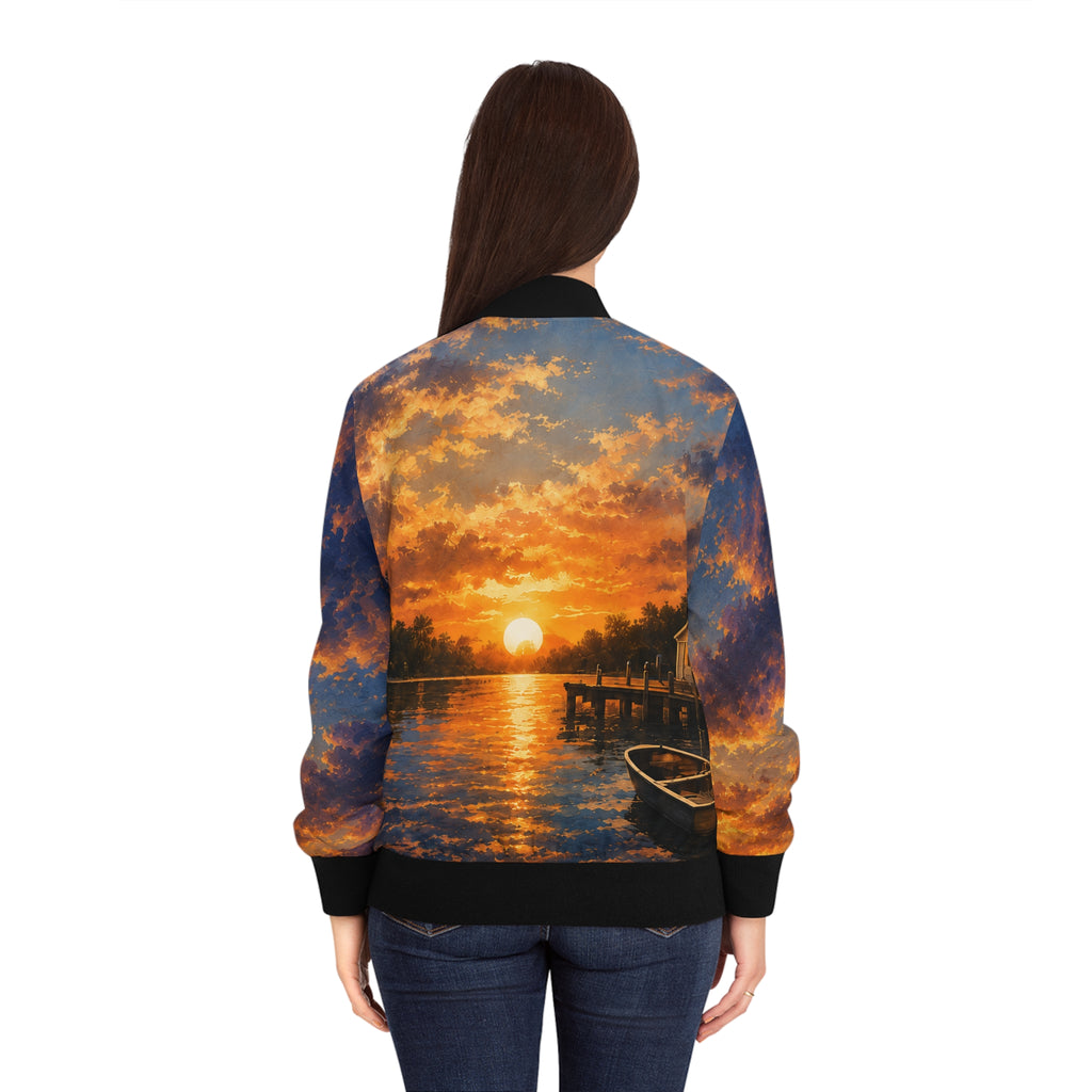 High Score Supply Sunset Breeze Women's Bomber Jacket