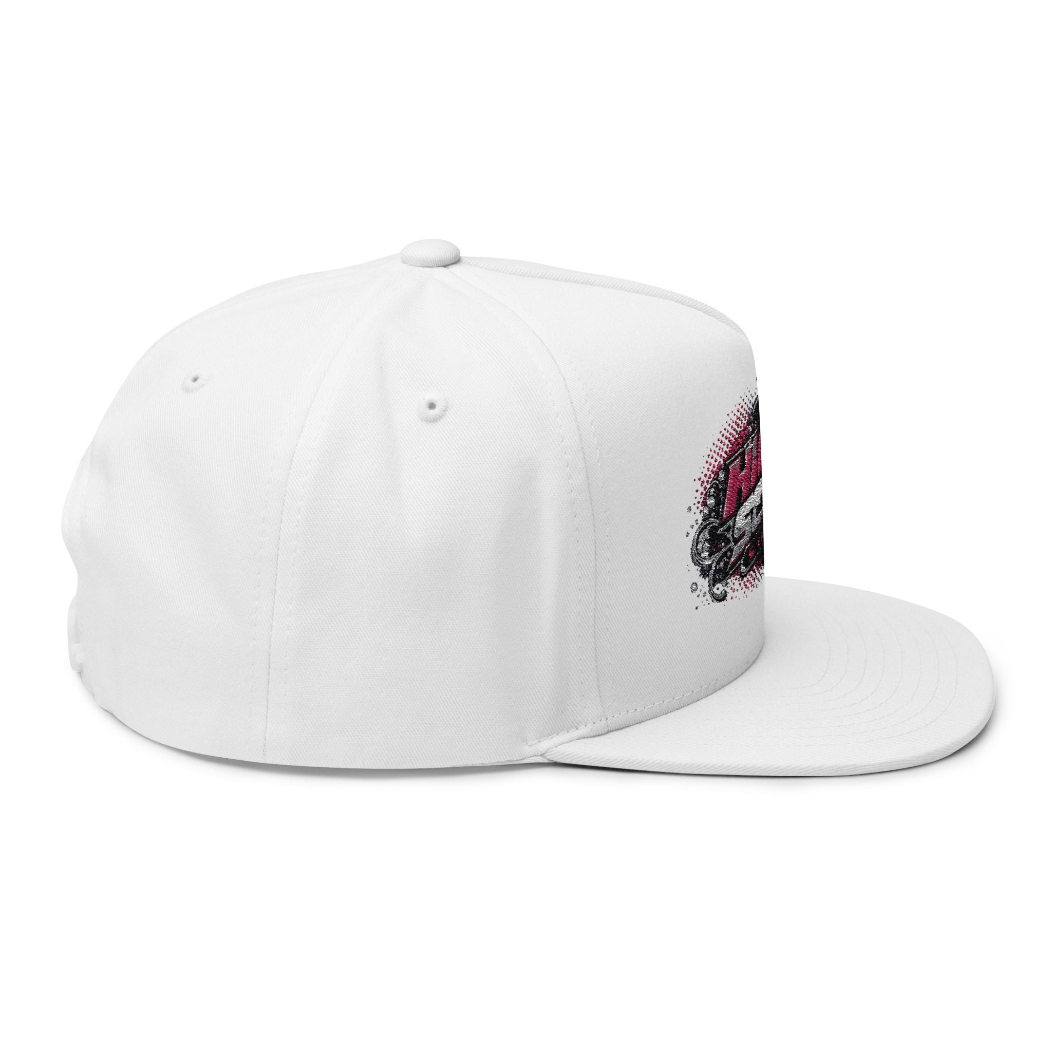 High Score Supply Pink Girly Embroidered Flat Bill Cap