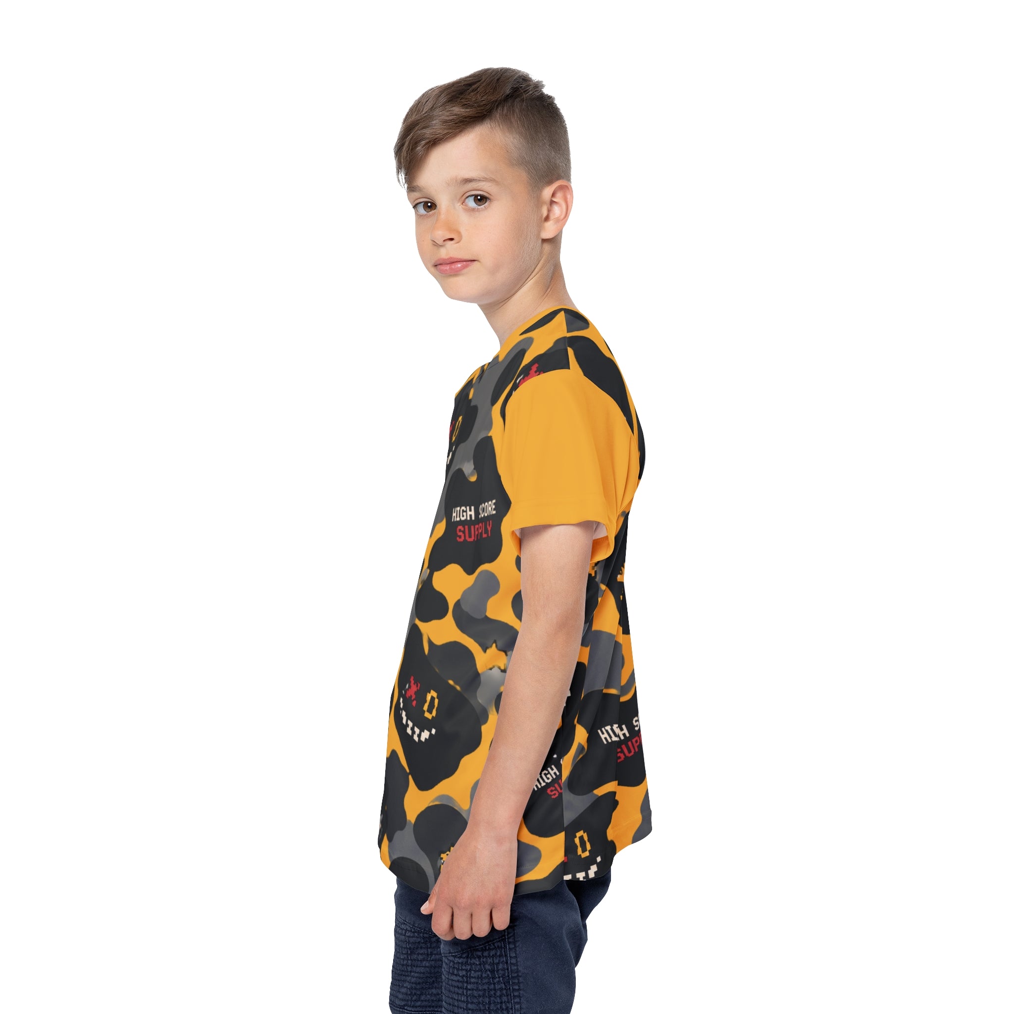 Kids High Score Supply Camouflage Sports Jersey